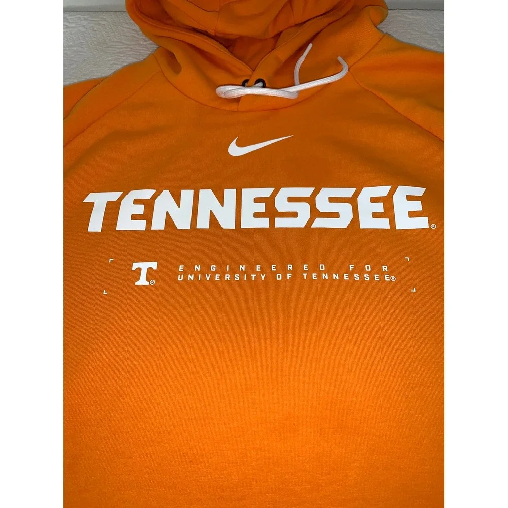 Nike Tennessee Volunteers Hoodie‎ Mens Orange Dri-FIT Center Swoosh Zip Pockets